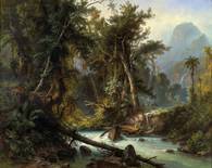 Ferdinand Bellermann: Landschaft in Venezuela, 1863. Öl auf Leinwand, 150 x 188 cm. ©Bildarchiv Preußischer Kulturbesitz